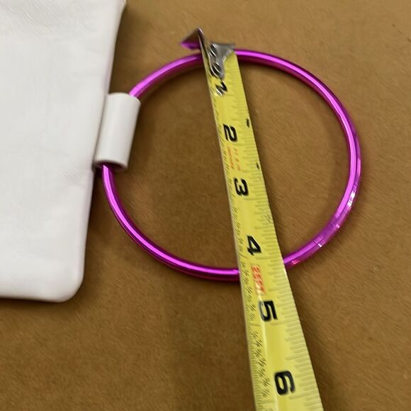 Thacker Nolita Leather Wristlet Cream & Pink - Picture 10 of 10